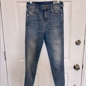 Diesel Slandy-High Blue Denim Jeans Authentic